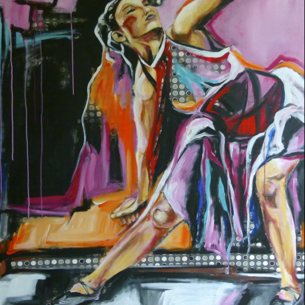 Die Tänzerin     
140x130cm 