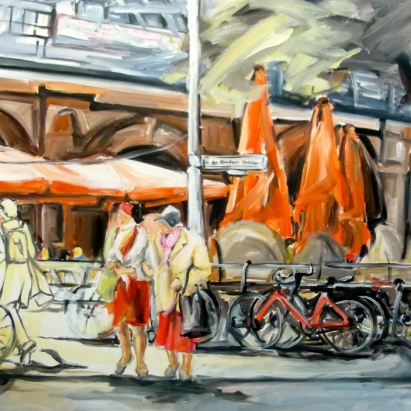 Shopping Girls Berlin 
90x150cm