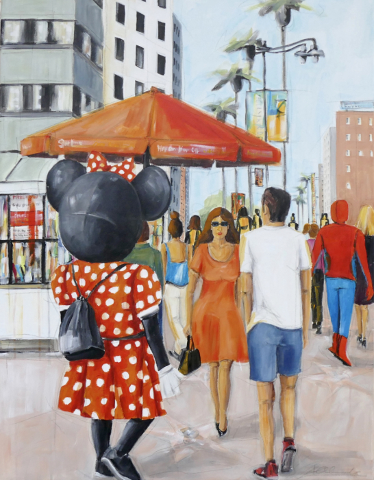 Hollywood Blvd III 
90x70cm
