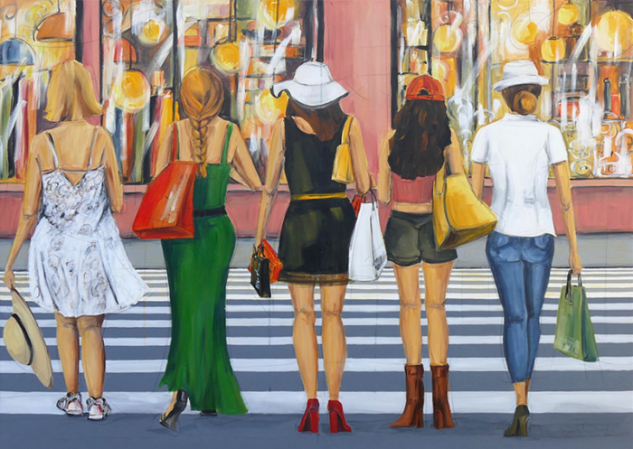 Shopinggirls
100x140cm