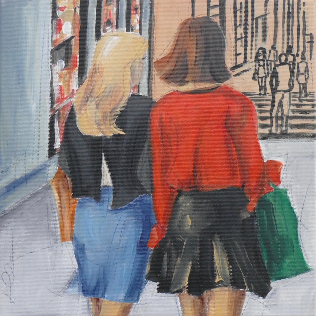 Shoppingtour III 
30x30cm 
