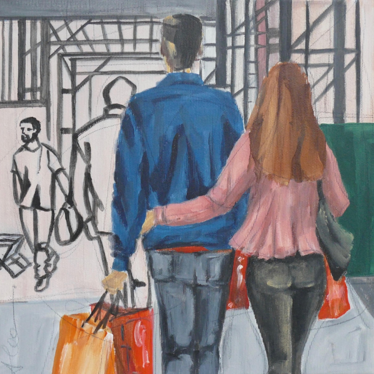 Shoppingtour I 
30x30cm