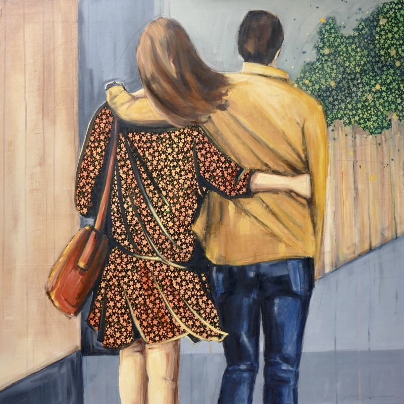 Unterwegs III
100x100cm